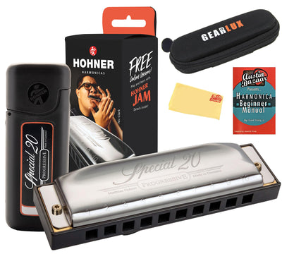 Hohner Special 20 Harmonica - Key of F w/ Instructional Book