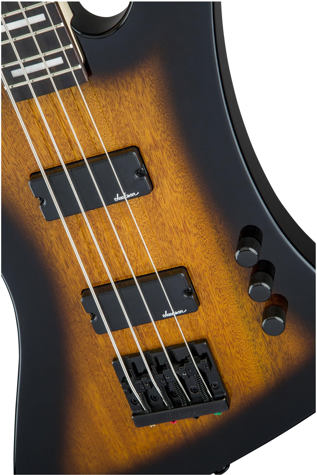 Jackson Kelly Bird JS2 Bass Guitar - Tobacco Burst w/ Instrument Cable