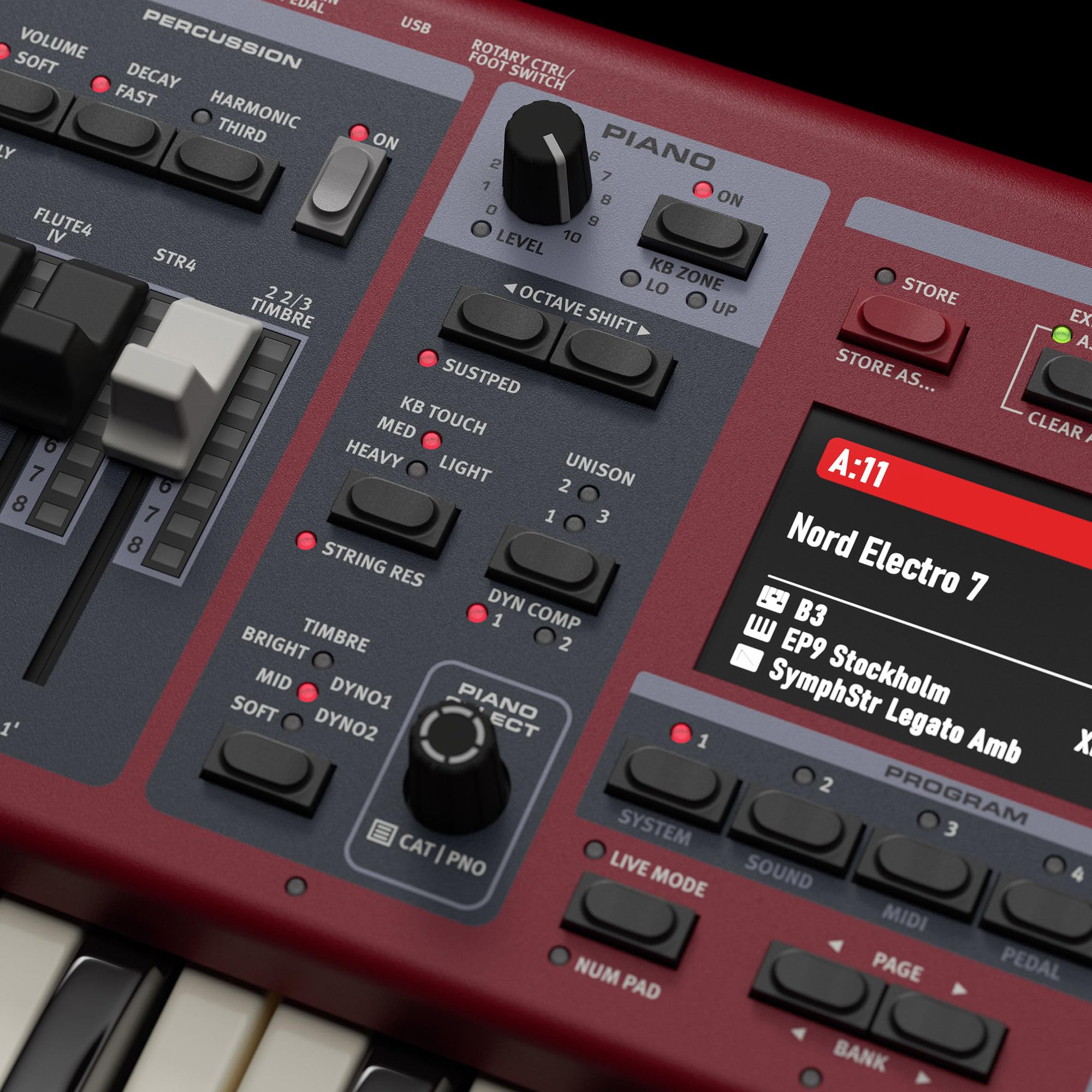Nord Electro 7 73-Keys Semi-Weighted Waterfall Keyboard w/ Stand