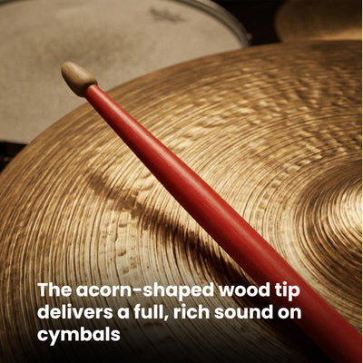 Zildjian 5A Acorn Neon Pink Drumsticks - 6 Pack