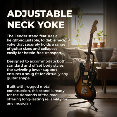 Fender Adjustable Folding Guitar Stand - Black
