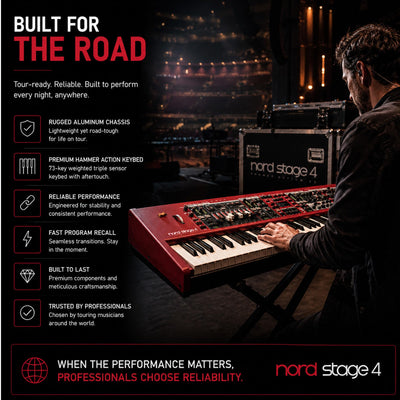 Nord Stage 4 HA73 Digital Piano w/ Adjustable Stand