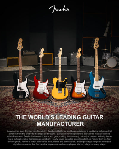 Fender Standard Stratocaster - 3-Color Sunburst w/ Guitar Cleaning Kit