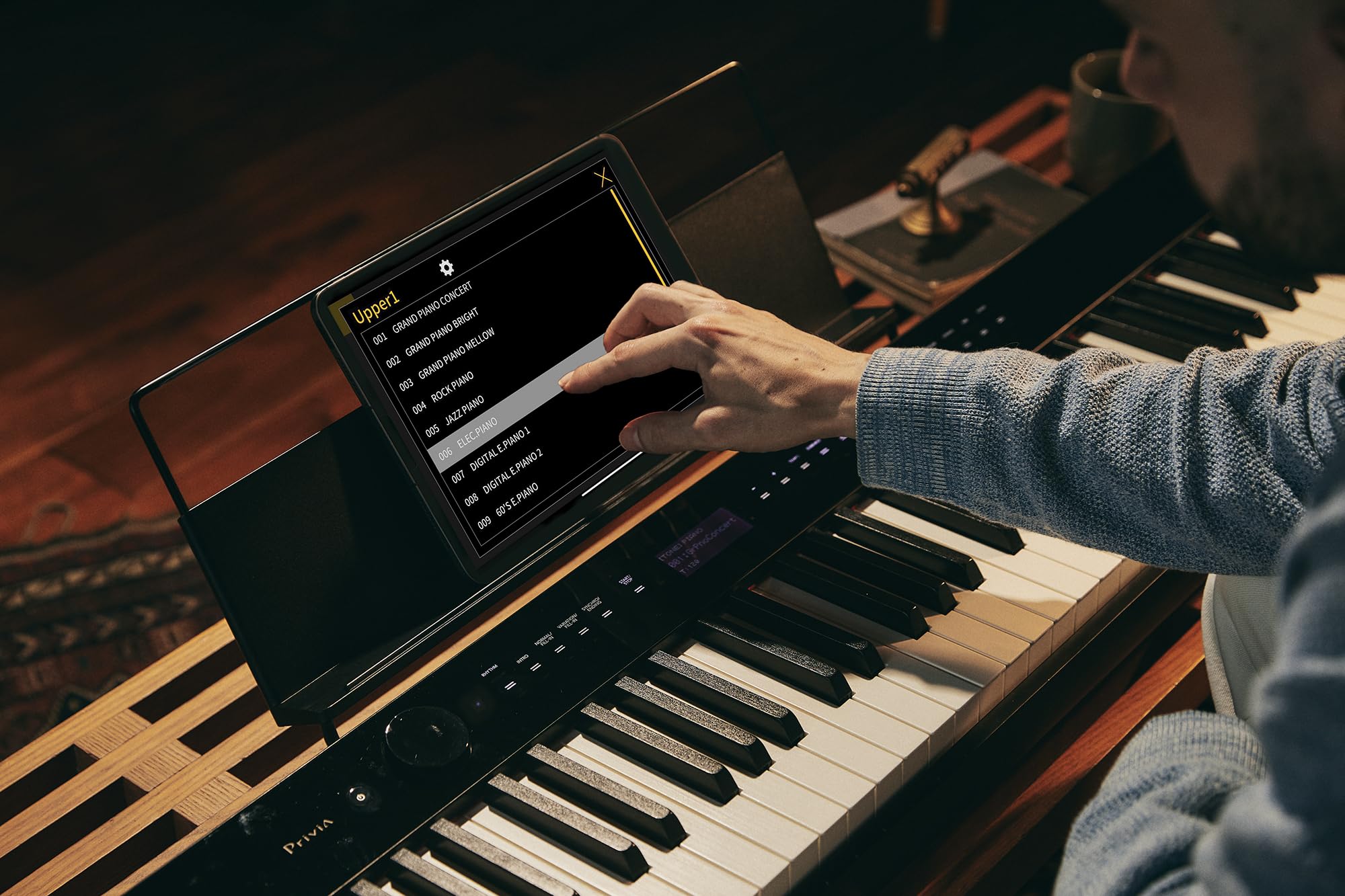 Casio PX-S3100 Privia Slim Digital Piano - Black w/ SP-34 Three-Pedal System