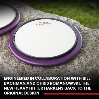 Vic Firth HHPSTR Heavy Hitter Stockpad Practice Pad with Rim