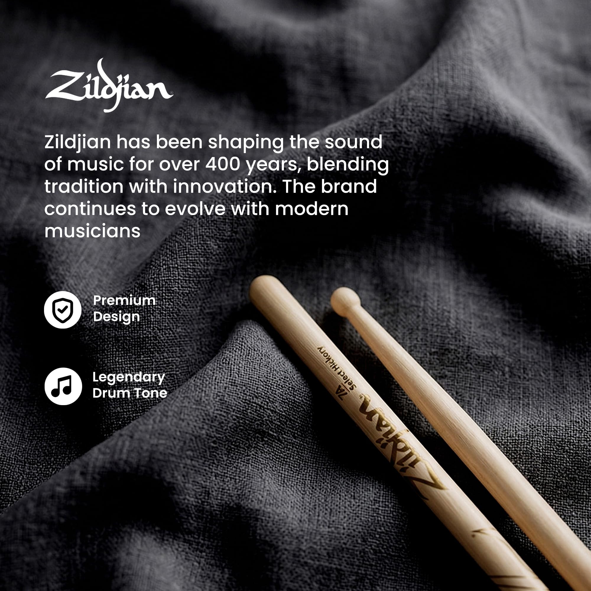 Zildjian 7A Drumsticks - 3 Pack