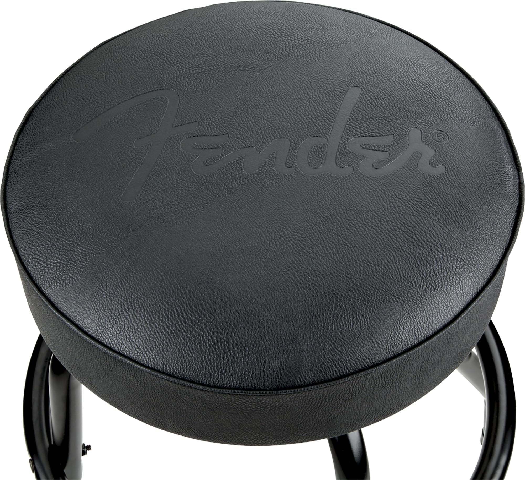 Fender Embossed Black Logo Barstool - Black w/ Picks