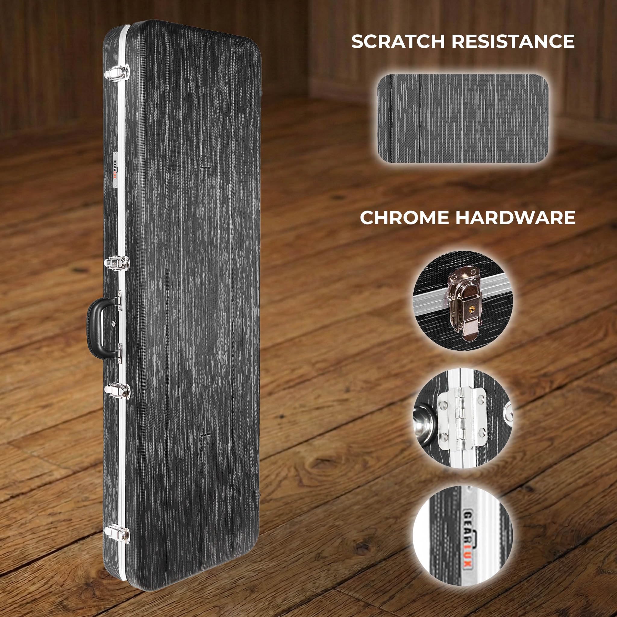 Gearlux Electric Bass Guitar ABS Case