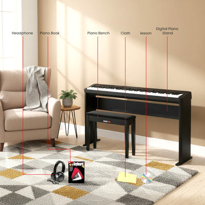 Casio PX-S5000 Privia Slim Digital Piano - Black w/ CS-68 Stand