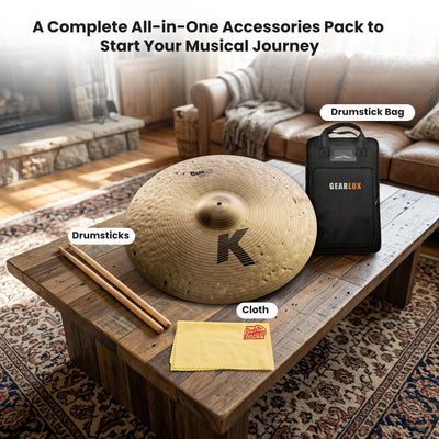 Zildjian K0830 22" K Dark Medium Ride Cymbal w/ Drumstick Bag