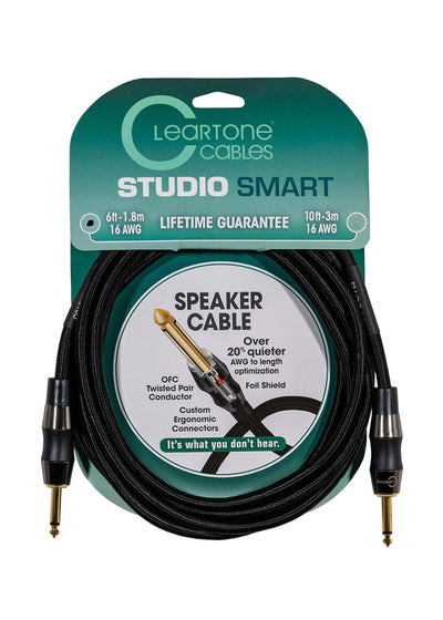Cleartone 6-Foot Studio Smart Speaker Cable, 16 AWG - 3 Pack
