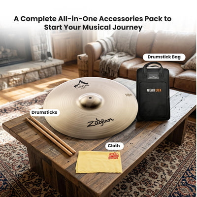 Zildjian A20517 19" A Custom Crash Cymbal w/ Drumstick Bag