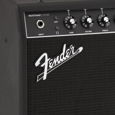 Fender Mustang LTX100 Guitar Combo Amplifier - Black w/ Amperstand Cradle