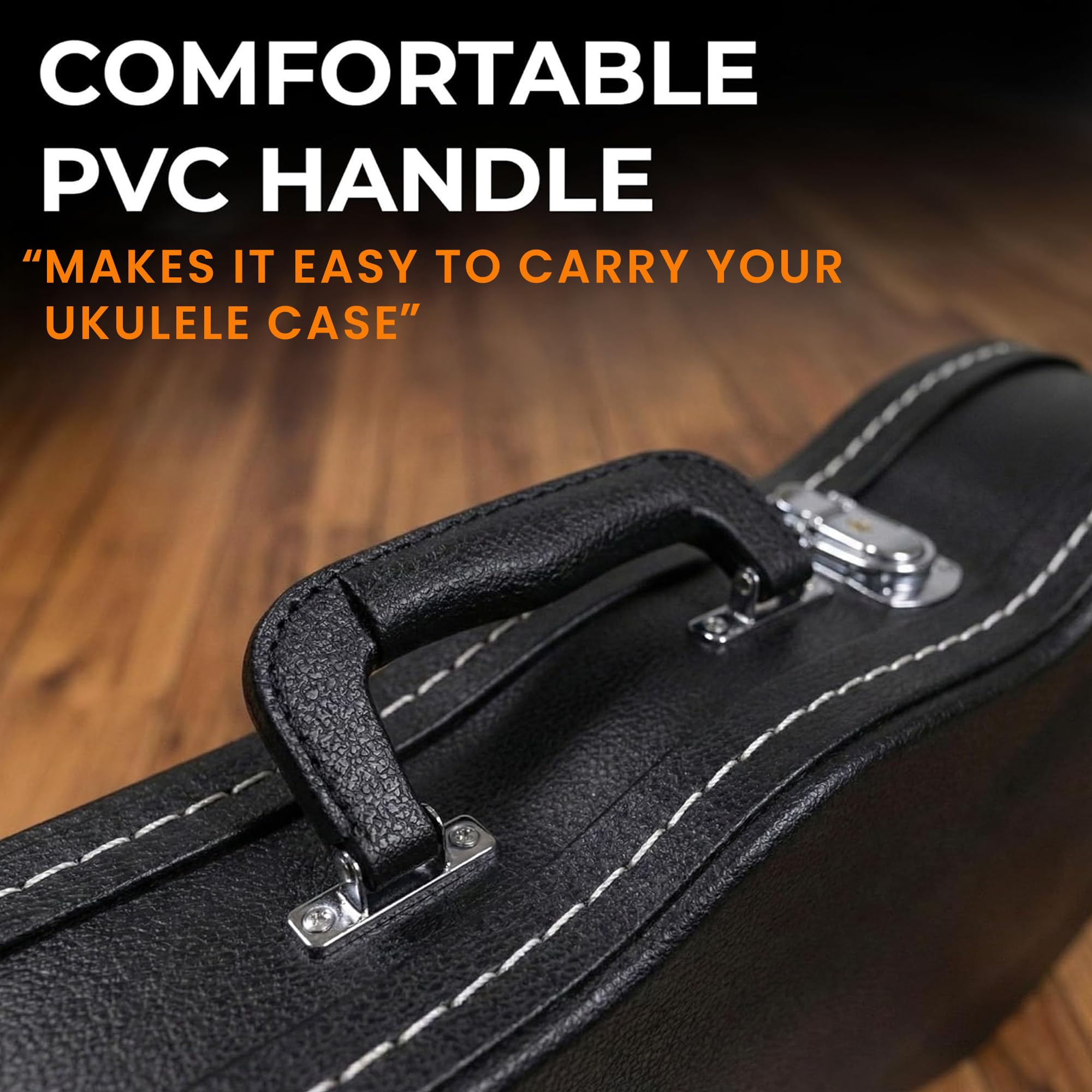 Gearlux Wooden Tenor Ukulele Case - Black