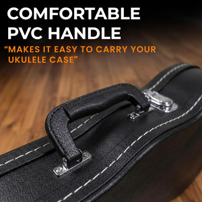 Gearlux Wooden Tenor Ukulele Case - Black