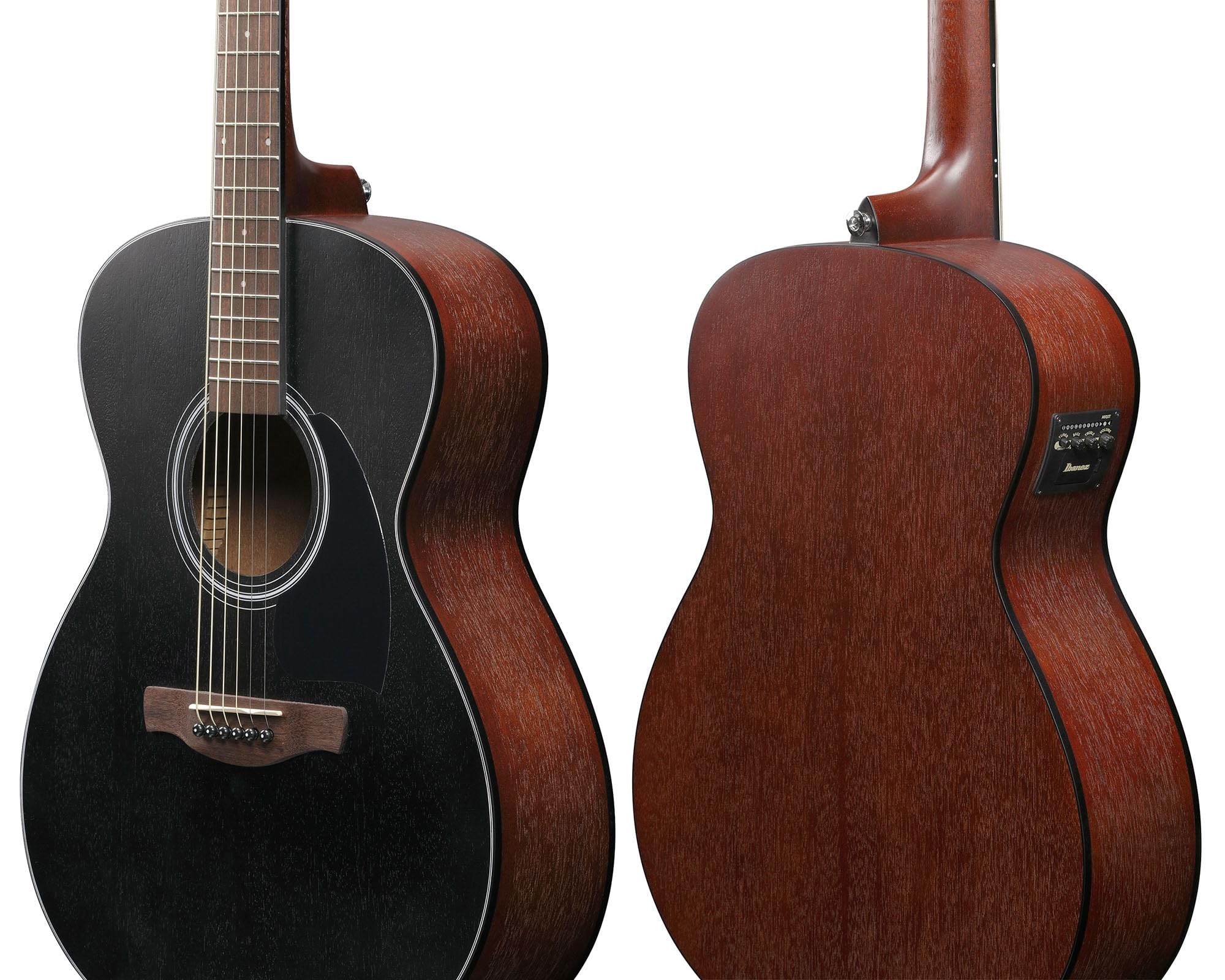 Ibanez PC54E PF Performance Acoustic-Electric Guitar - Weathered Black w/ Gig Bag