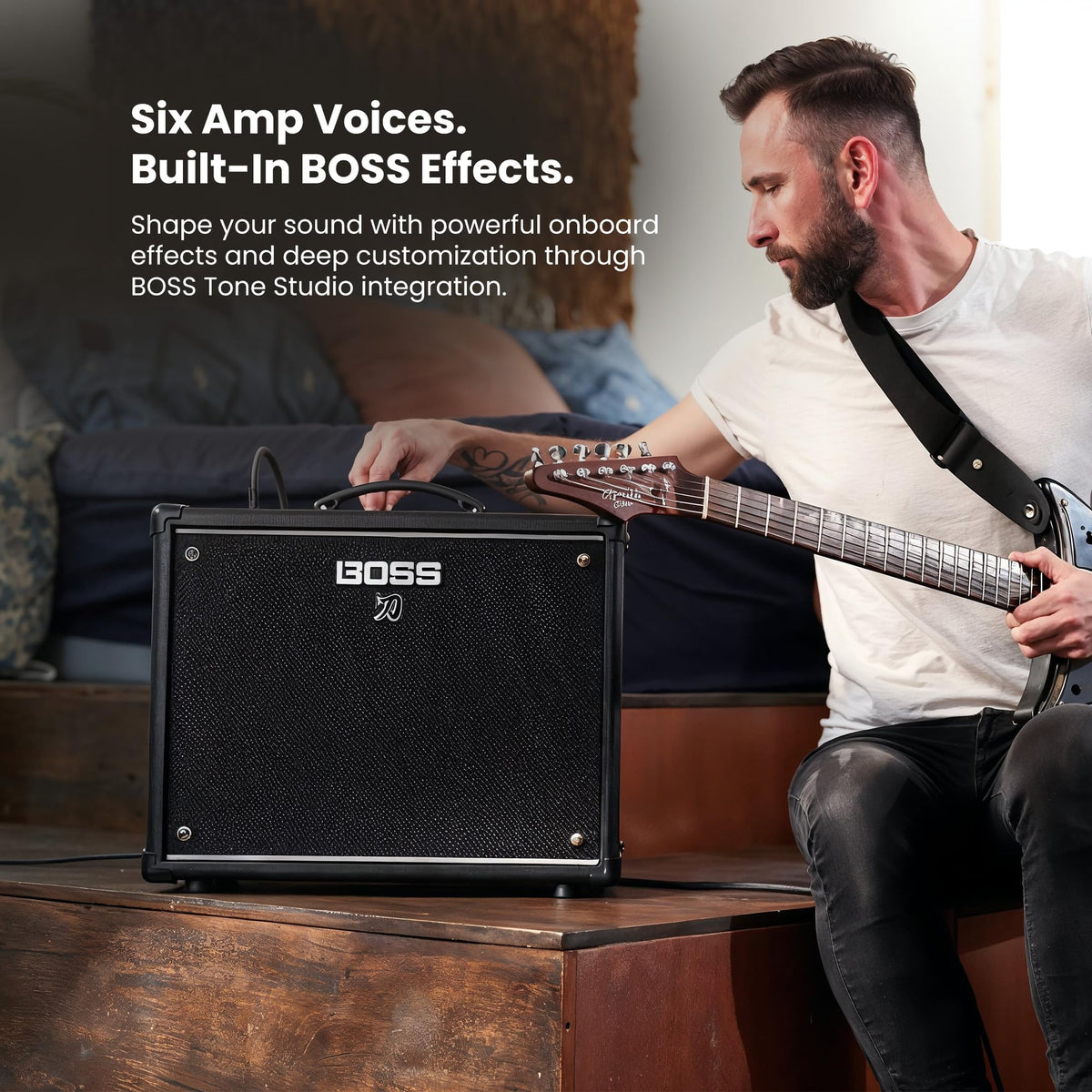 Boss Katana-50 Gen 3 50-Watt 1x12-Inch Guitar Combo Amplifier w/ Instrument Cable