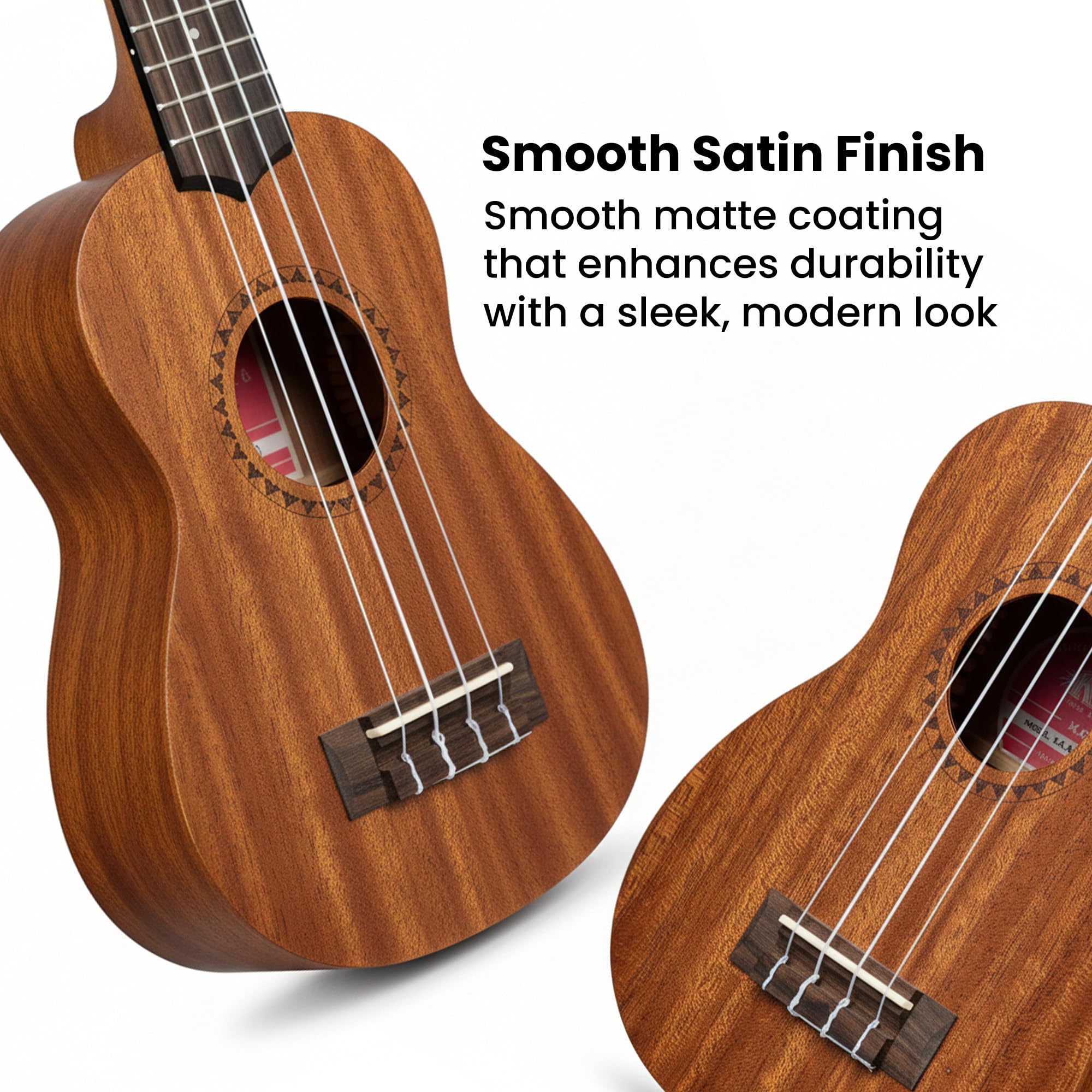Kala KA-15S Satin Mahogany Soprano Ukulele w/ Gig Bag