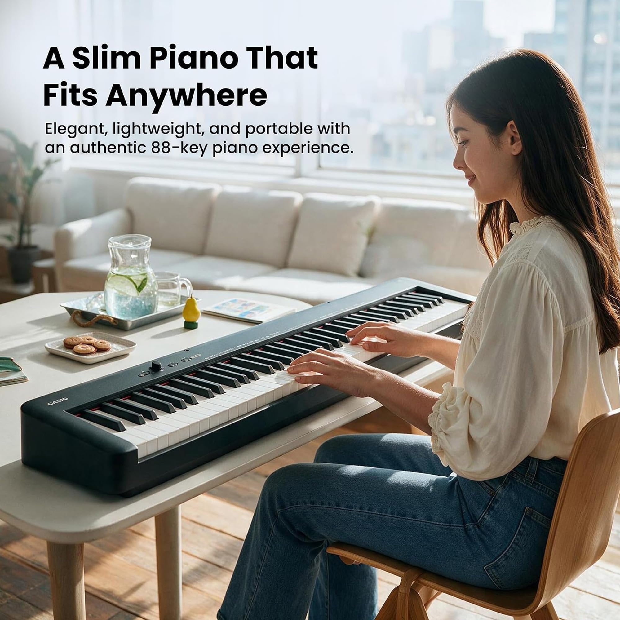 Casio CDP-S160 88-Key Compact Digital Piano w/ SP-34 Triple-Pedal System