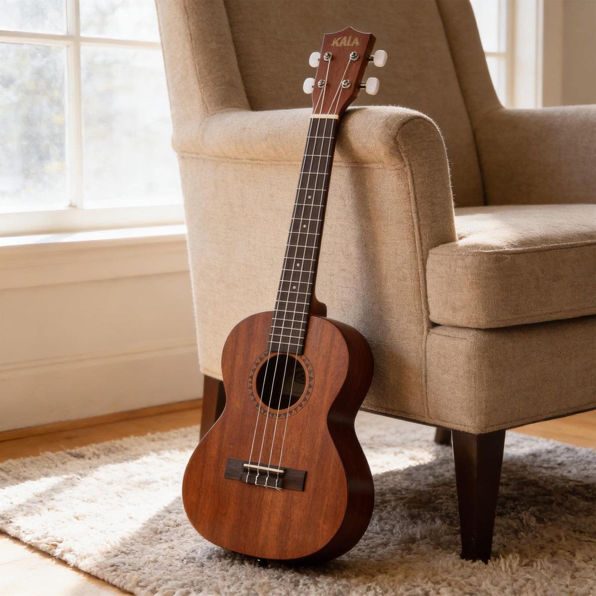 Kala KA-15T Satin Mahogany Tenor Ukulele w/ Hard Case
