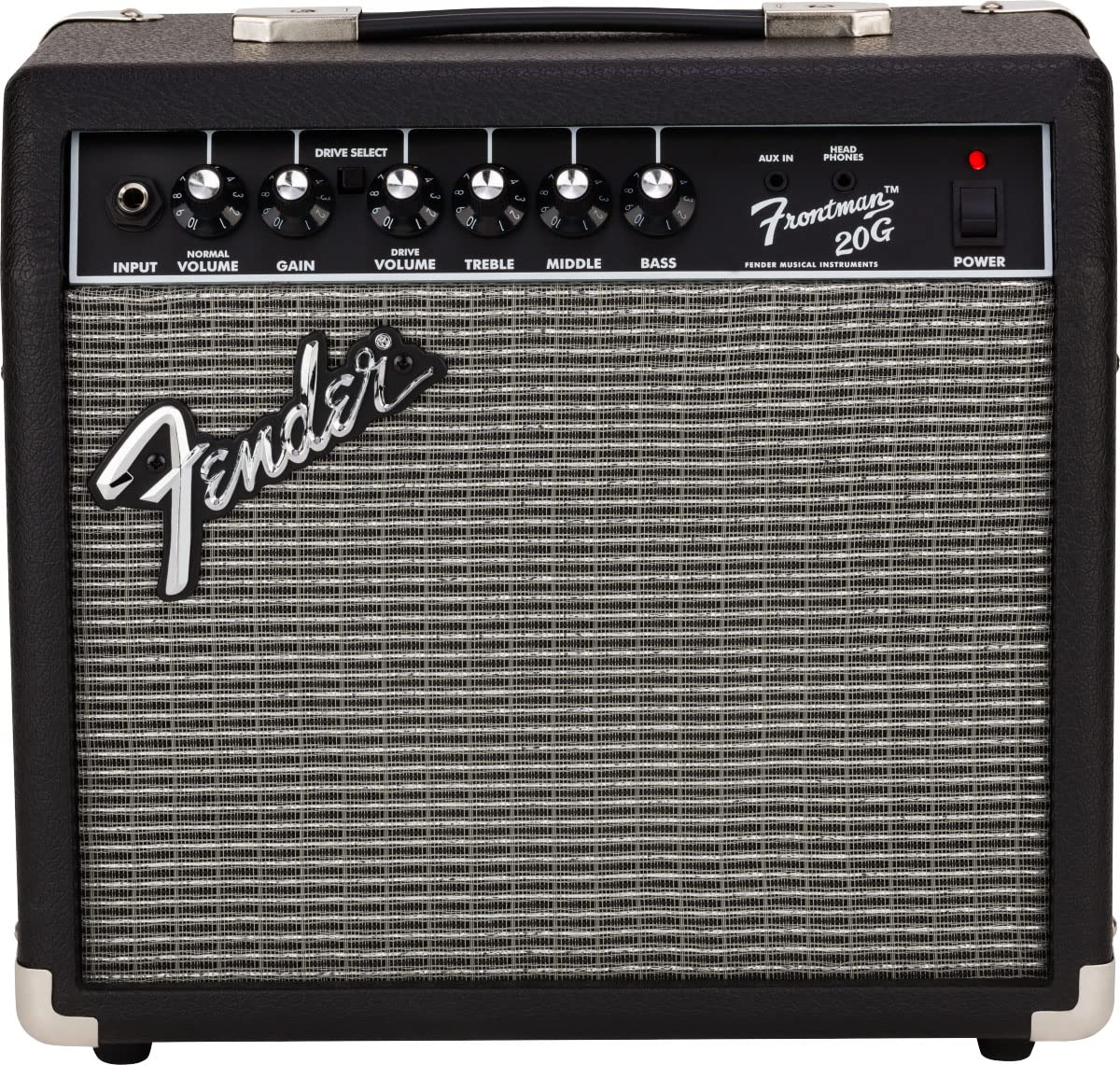 Fender Frontman 20G Guitar Combo Amplifier - Black w/ Instrument Cable