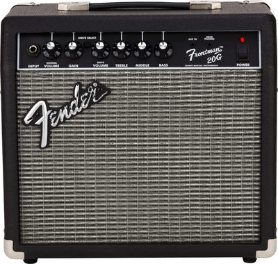 Fender Frontman 20G Guitar Combo Amplifier - Black w/ Instrument Cable