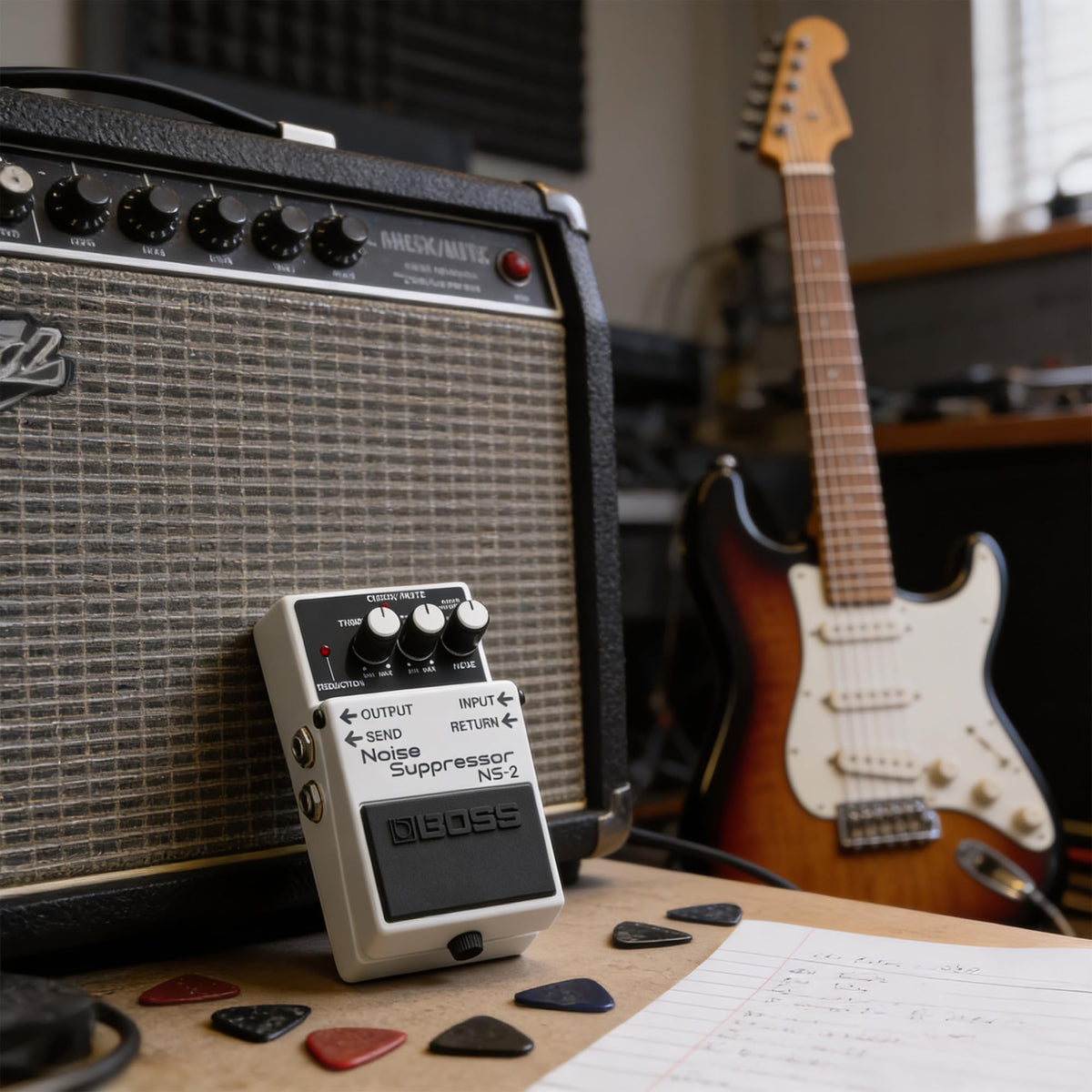 Boss NS-2 Noise Suppressor w/ Power Supply