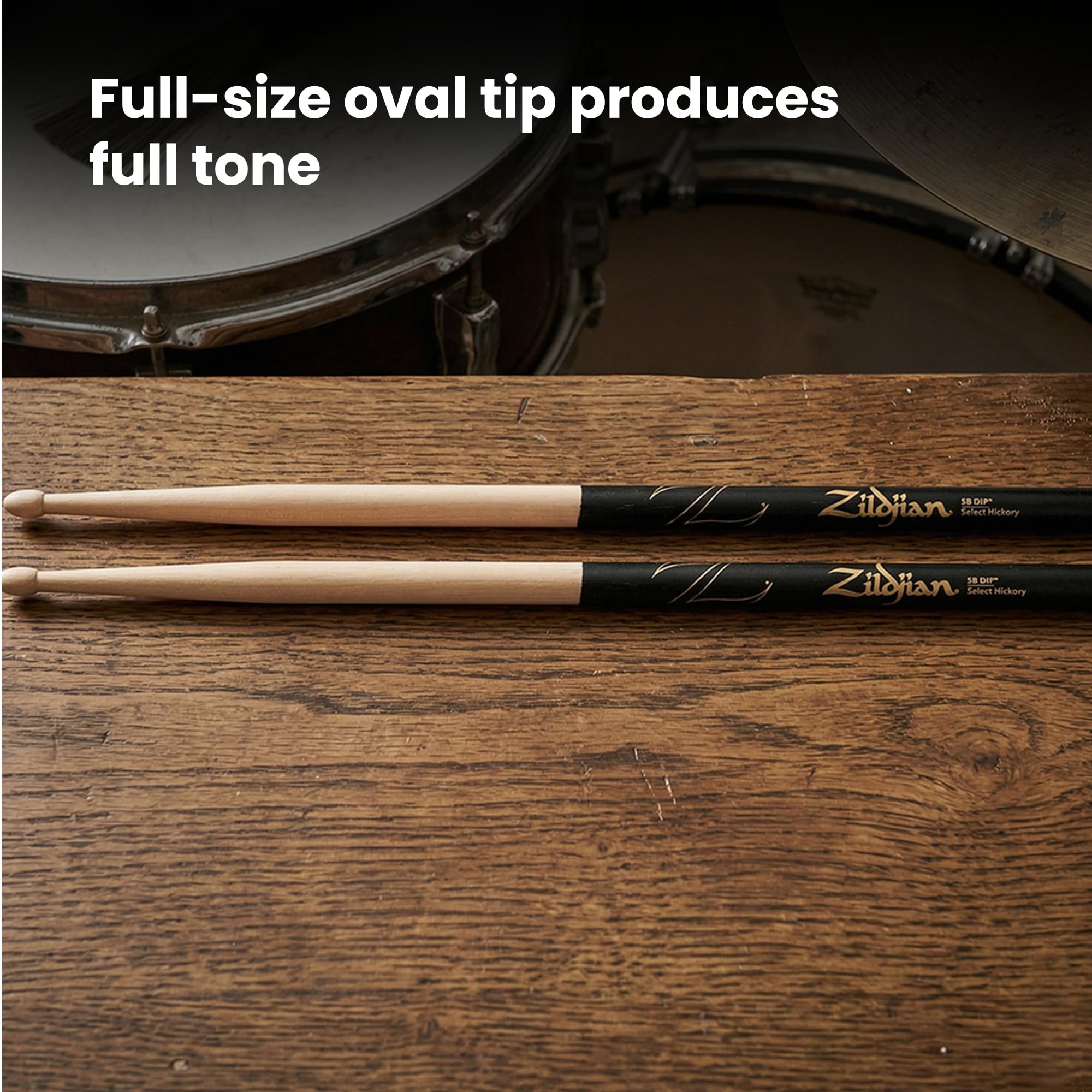 Zildjian 5B Black DIP Drumsticks - 12 Pack