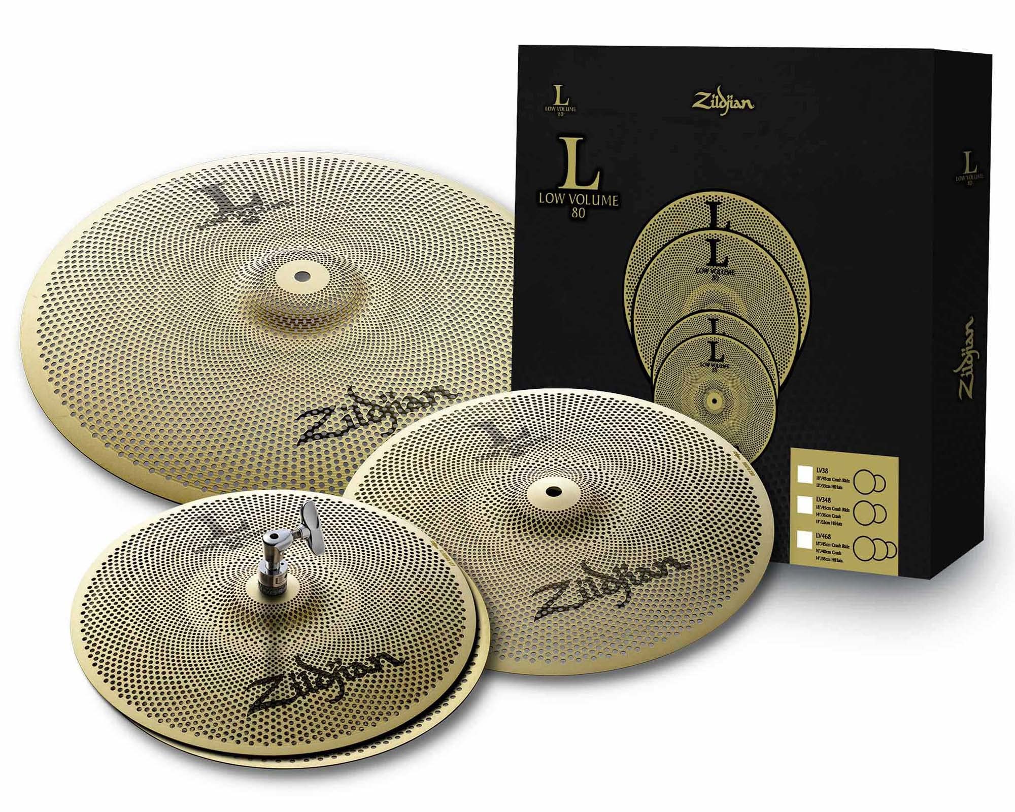 Zildjian LV348 Low Volume Cymbal Pack w/ Cymbal Bag