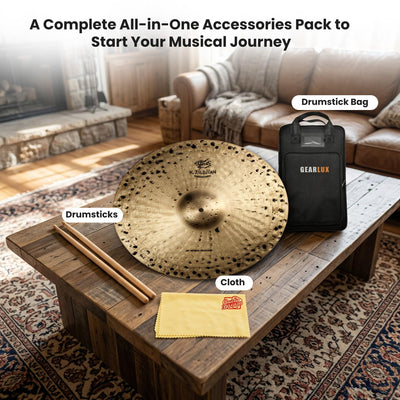 Zildjian K1011 20" K Constantinople Orchestral Special Selection Cymbal, Medium Heavy - Single w/ Drumstick Bag