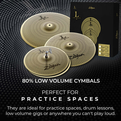 Zildjian LV468 L80 Low Volume Cymbal Pack w/ Cymbal Bag