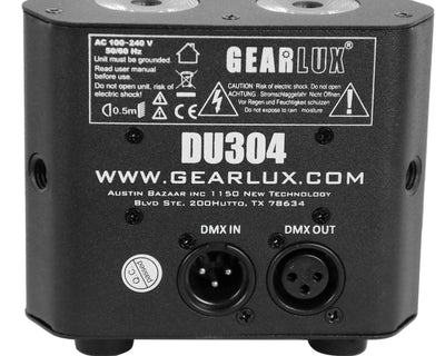 Gearlux Truss 4-Watt RGBW LED Quad 8 Channel Stage Light with Remote Control