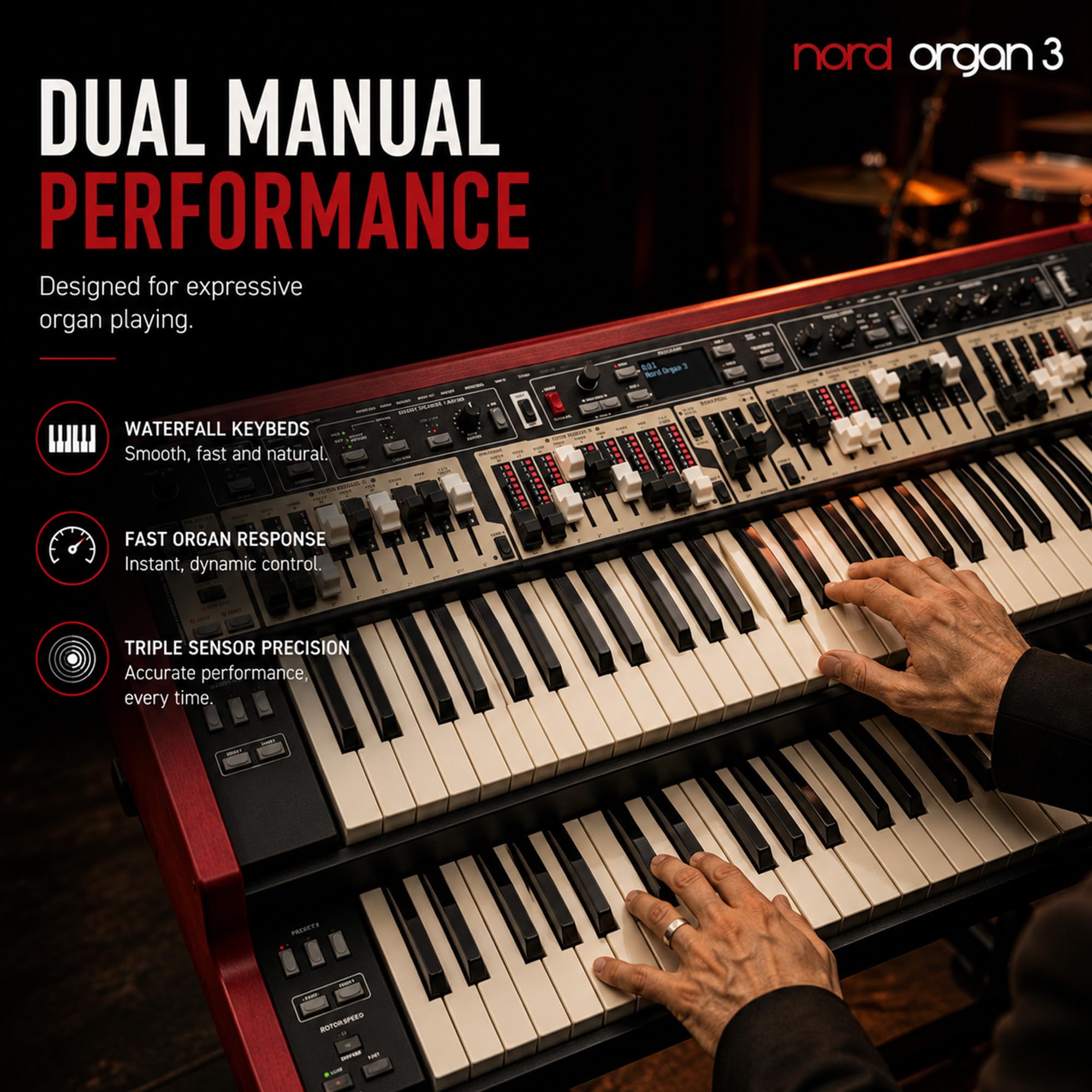 Nord Organ 3 Dual 61-Key Combo Organ w/ Stand