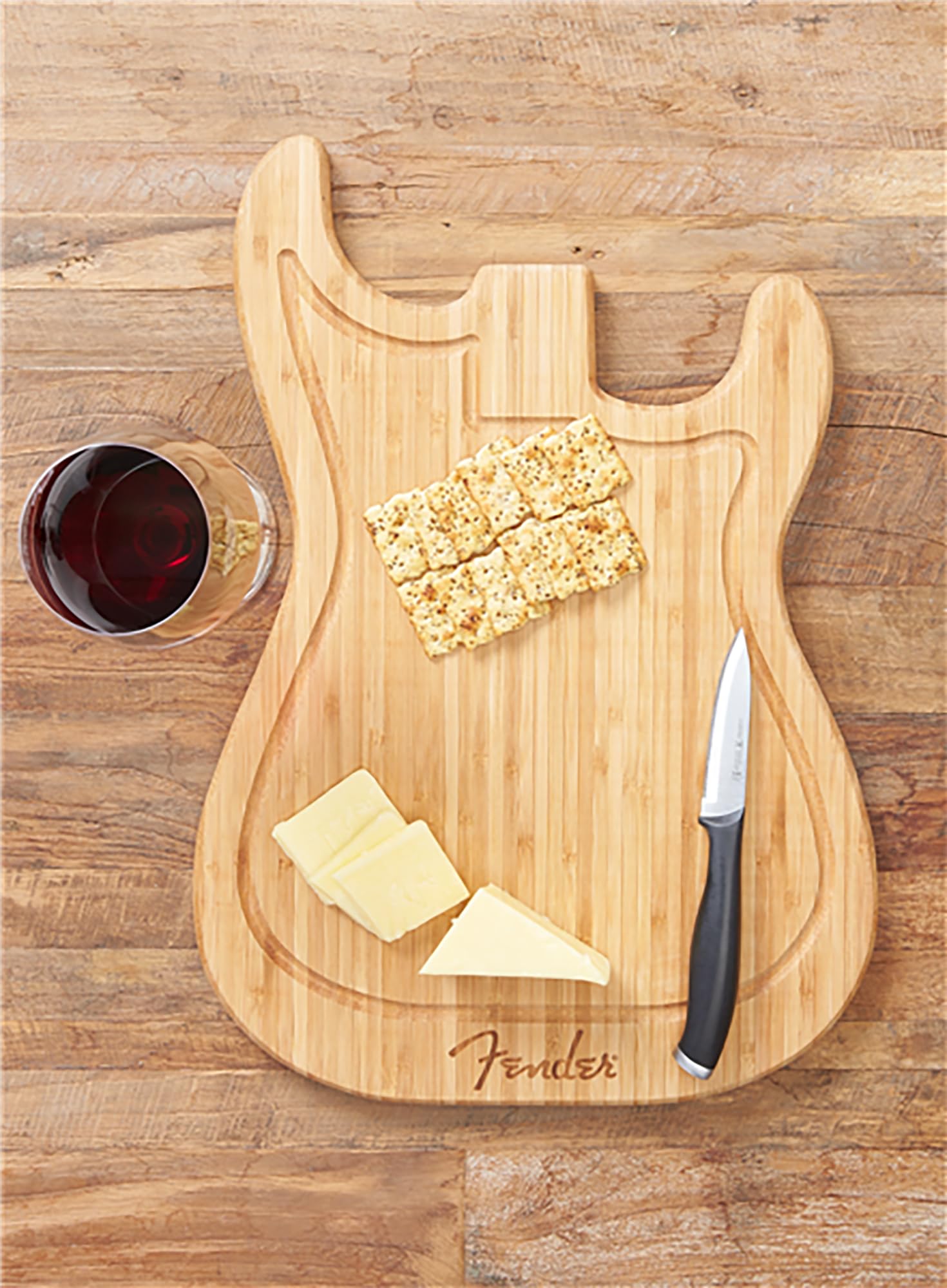 Fender Stratocaster Cutting Board w/ Picks