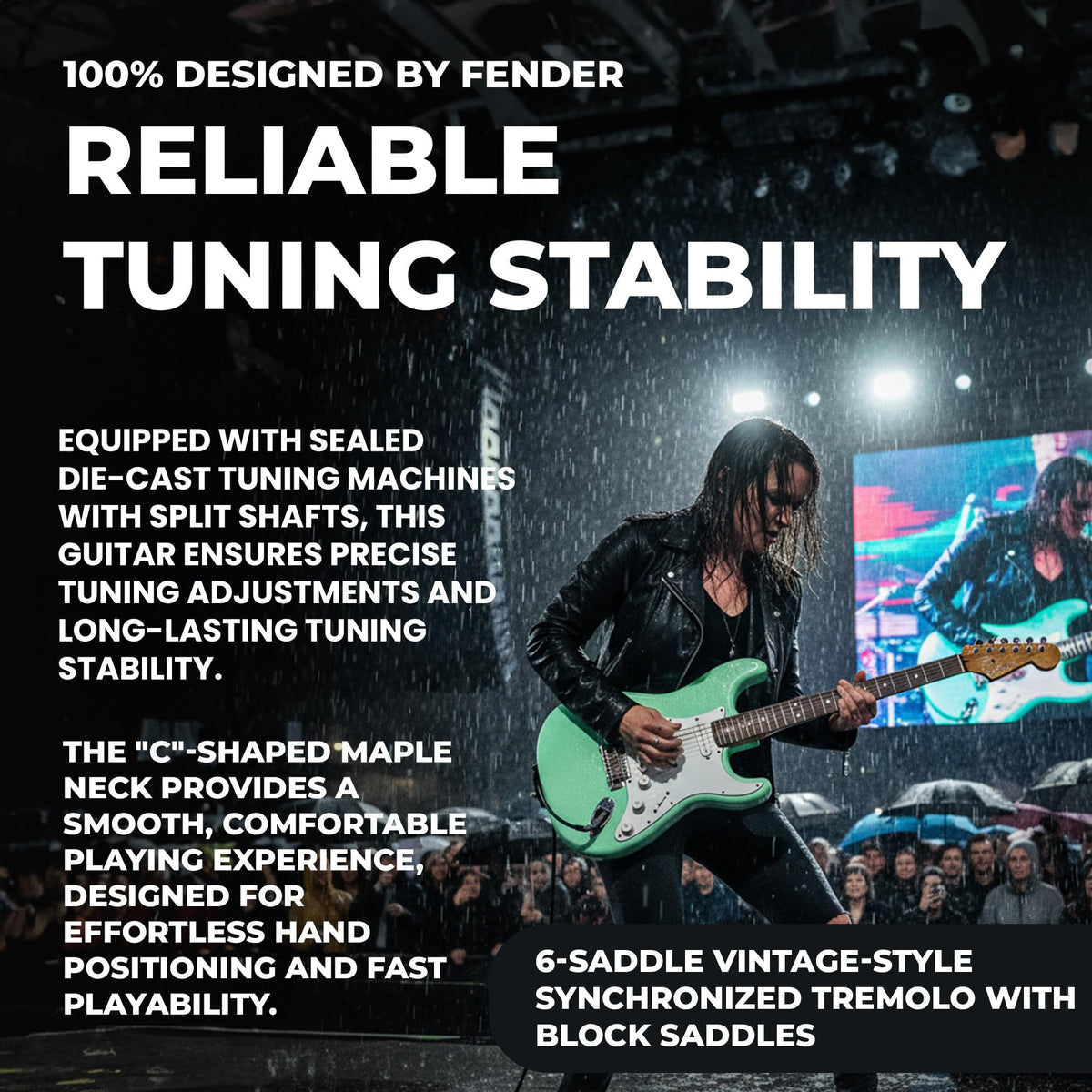 Fender Squier Stratocaster - Surf Green
