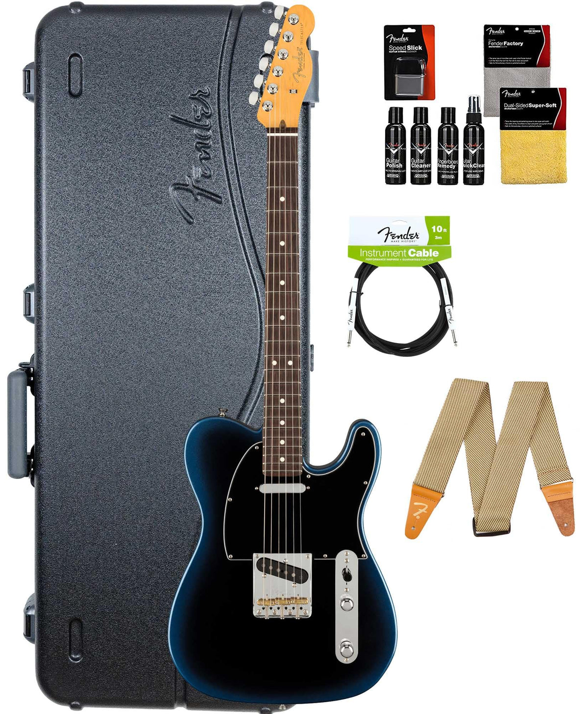 Fender American Professional II Telecaster - Dark Night w/ Cleaning Kit