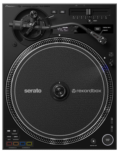 Pioneer DJ PLX-CRSS12 Professional Direct Drive Turntable with DVS Control - Black w/ Headphones