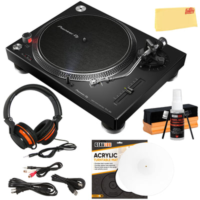 Pioneer DJ PLX-500 Direct Drive Turntable - Black w/ Cleaning Kit