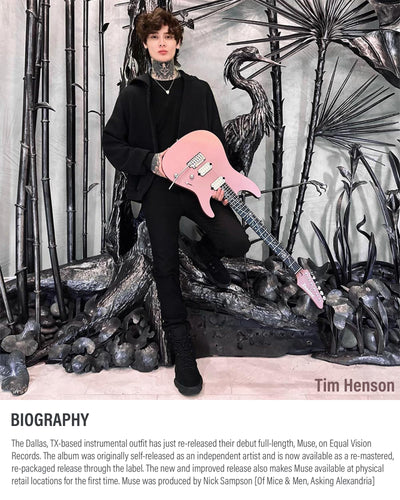 Ibanez TOD10N Tim Henson Nylon Acoustic-Electric Guitar - Transparent Black Flat w/ Gig Bag
