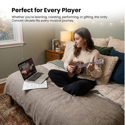 Kala KA-EBY-C Striped Ebony Concert Ukulele