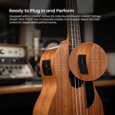 Kala UBASS-BAKITHI-FS Bakithi Kumalo Signature Fretted Acoustic-Electric U-Bass