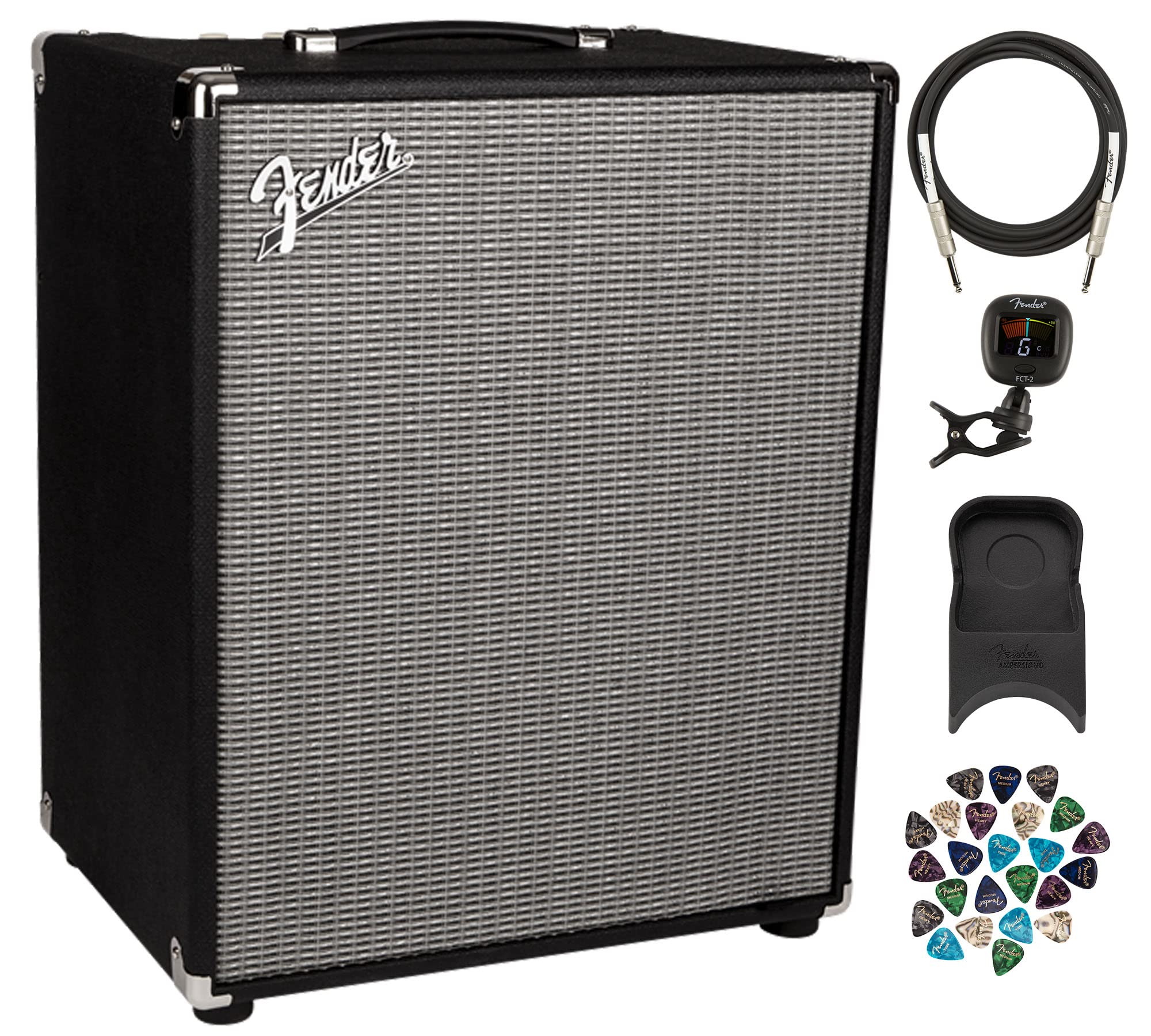 Fender Rumble 200 V3 1x15-Inch Bass Combo Amplifier w/ Amperstand Amp Cradle