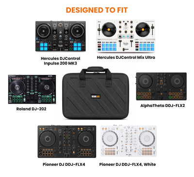 Gearlux DJ Controller Case for Pioneer DDJ-FLX4 - Black