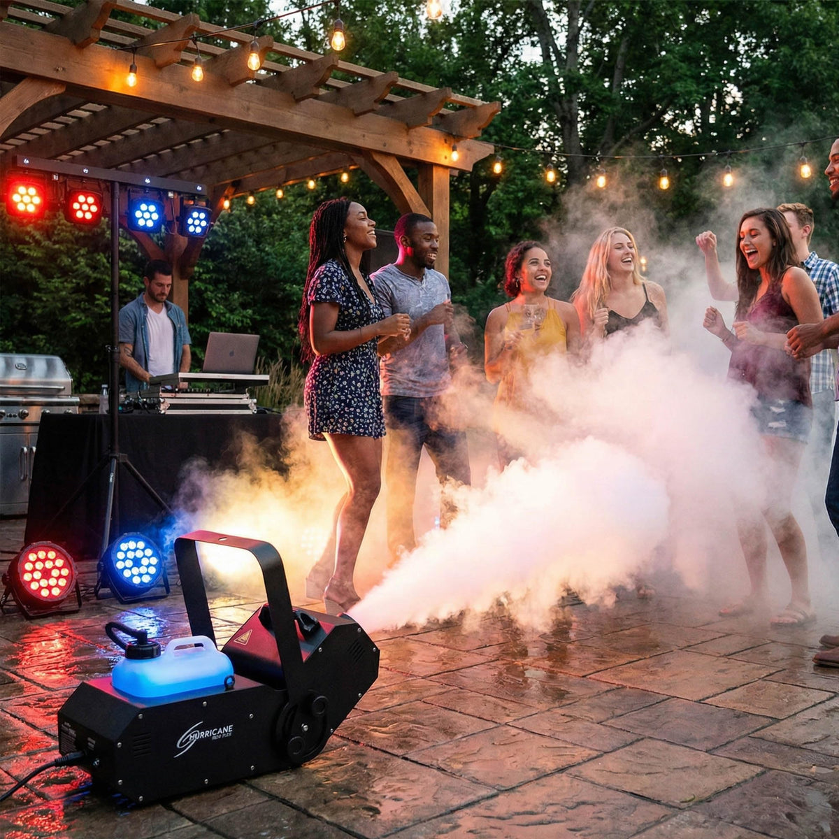 Chauvet Hurricane 1800 Flex Fog Machine w/ DMX Cables