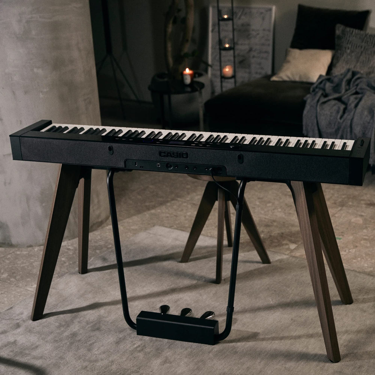 Casio PX-S7000 Privia Slim Digital Piano - Black w/ Furniture Bench