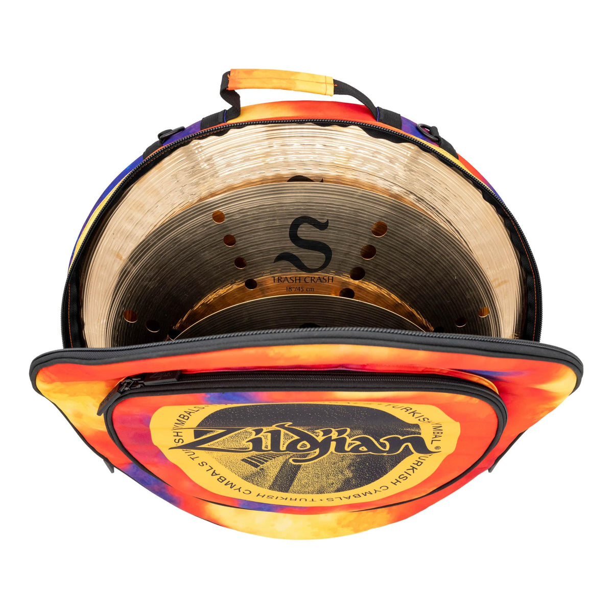 Zildjian ZXCB00220 20-Inch Student Cymbal Backpack - Orange Burst w/ Practice Tips