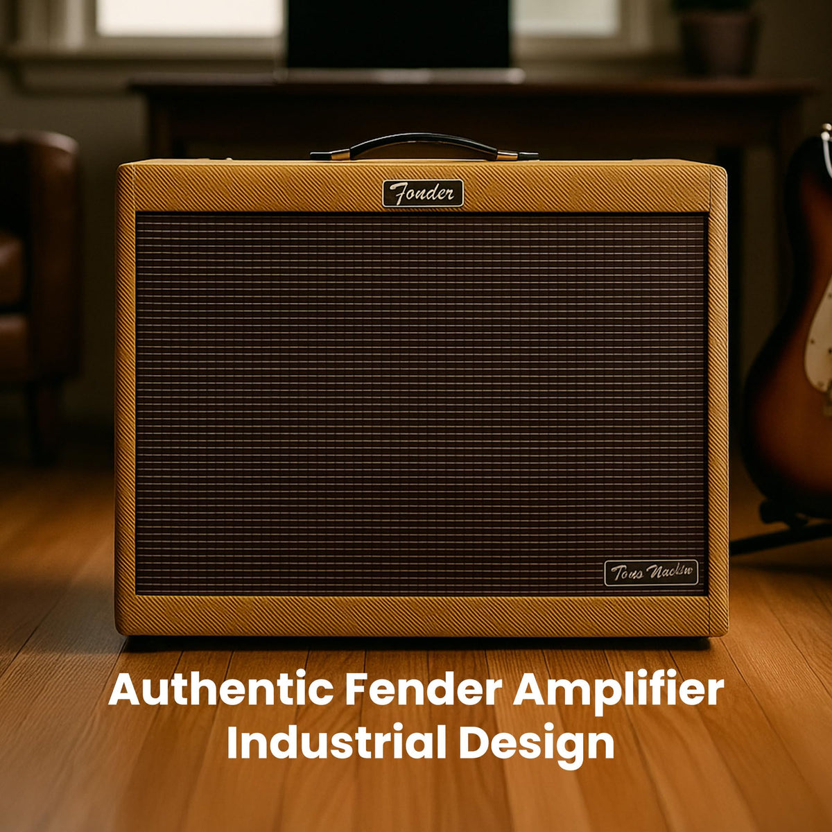 Fender Tone Master FR-12 1000-Watt 1x12 Powered Speaker Cabinet - Tweed w/ Instrument Cable