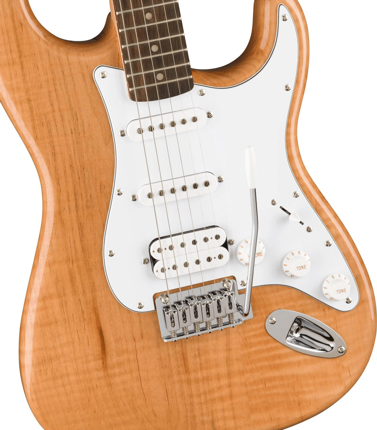 Fender Squier Affinity Stratocaster HSS - Natural w/ Midnight Blue Gig Bag