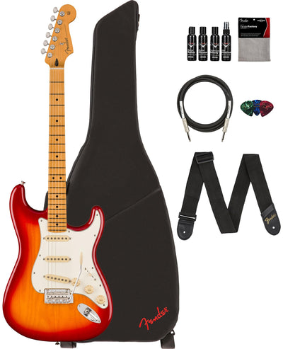 Fender Player II Stratocaster - Aged Cherry Burst w/ Cleaning Kit