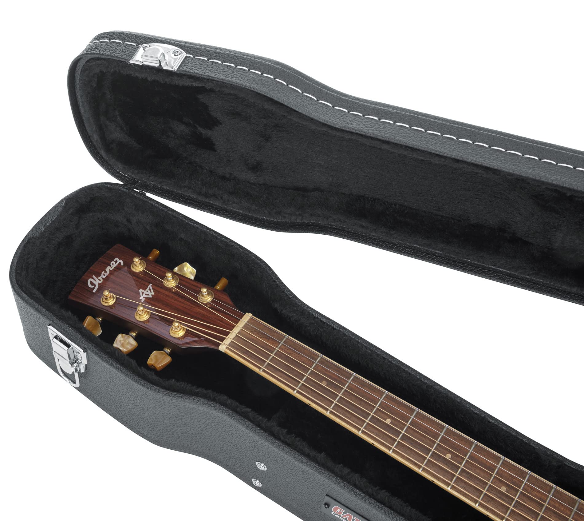 Gator GW-DREAD Deluxe Wood Case for Dreadnought Acoustic Guitars w/ Strap